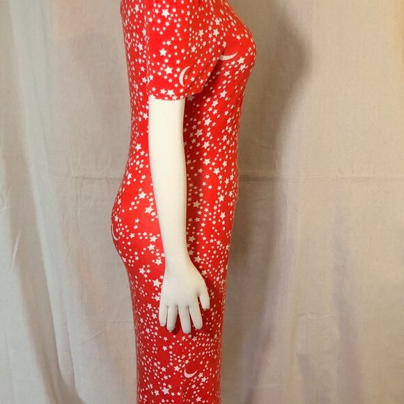 ASOS Red Stars and Moon Maxi Dress US 4 / S - Picture 6 of 9